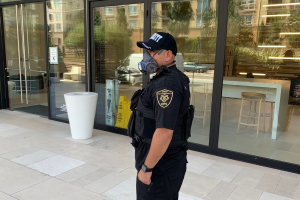 security guard Chris from OPSInc exhibiting prevention by presence for retail loss prevention