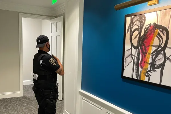 Medical center protection and trespasser scan